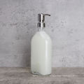 500ml Empty Flat Clear Foam Soap Dispenser Pump Glass Lotion Bottle With Pump Spray